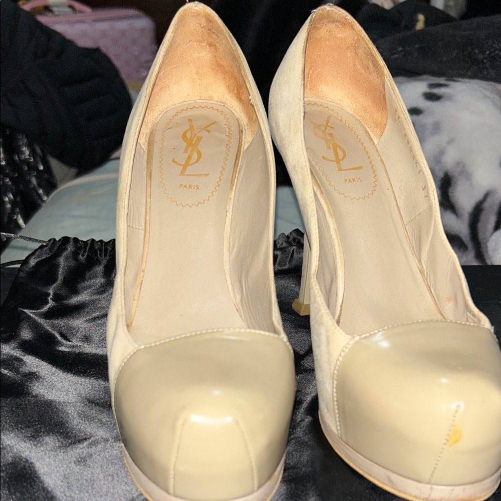 Yves Saint Laurent Beige Women's Heels